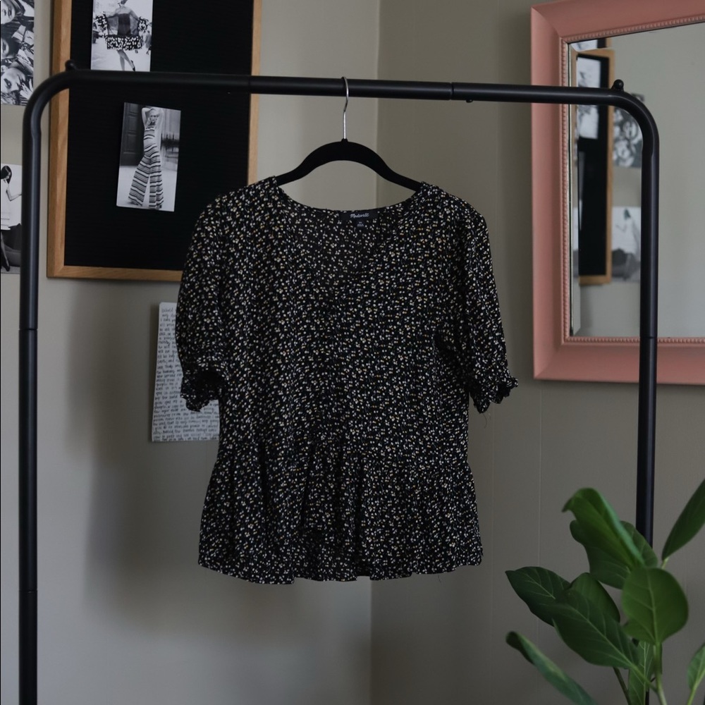 Madewell floral shirt
